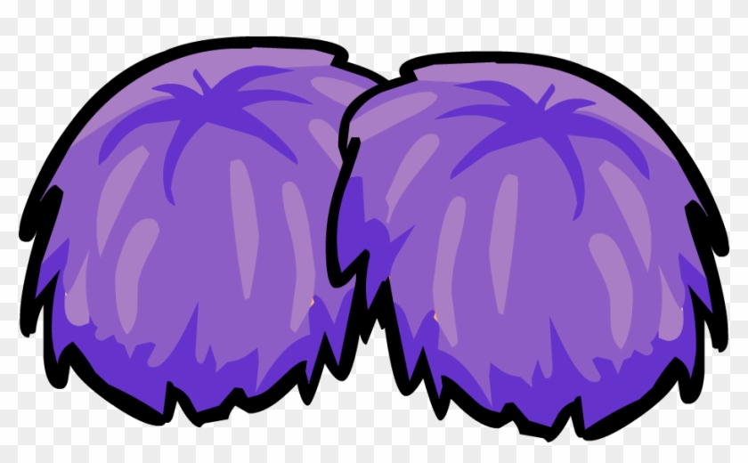 Clip Art Of A Lineart - Pom Pom Cheerleader Png #887231