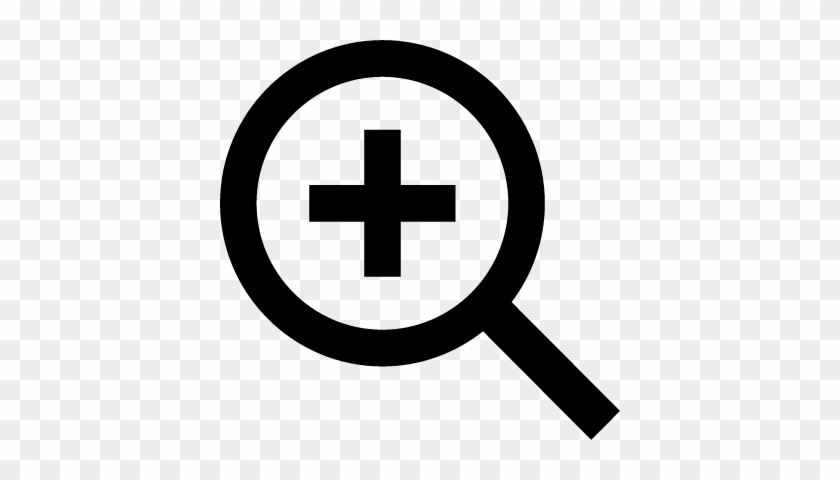 Increase Zoom Button Vector - Boton De Zoom #887432