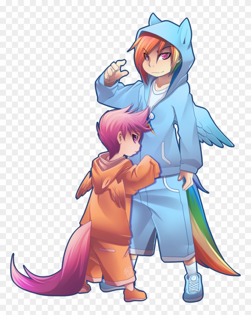 Rainbowdash And Scootaloo By Phation - .by #888047