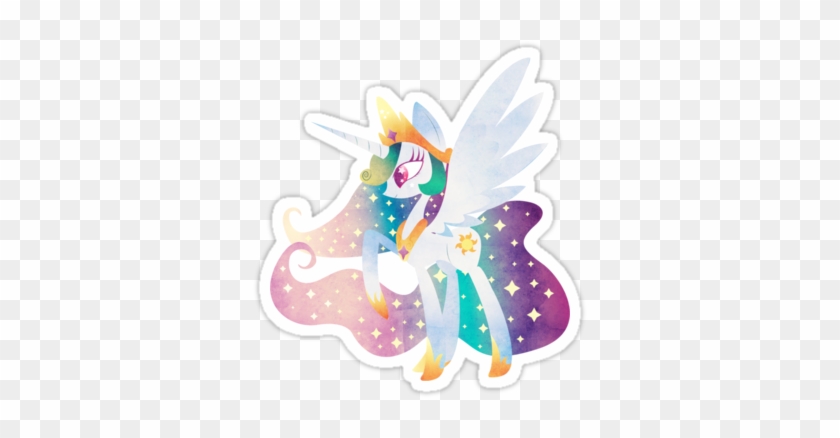 'celestia Of Equestria' Sticker By Disfiguredstick - Cartoon #888172