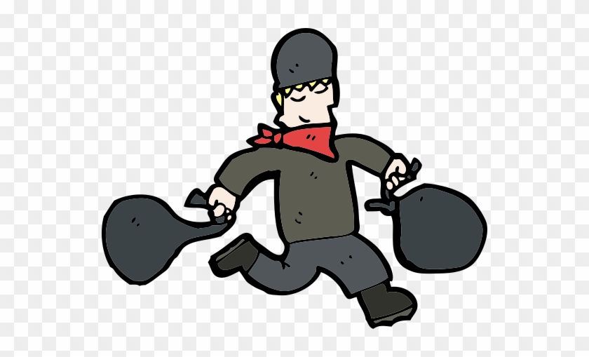 Thief - Cartoon Bank Robber #888463