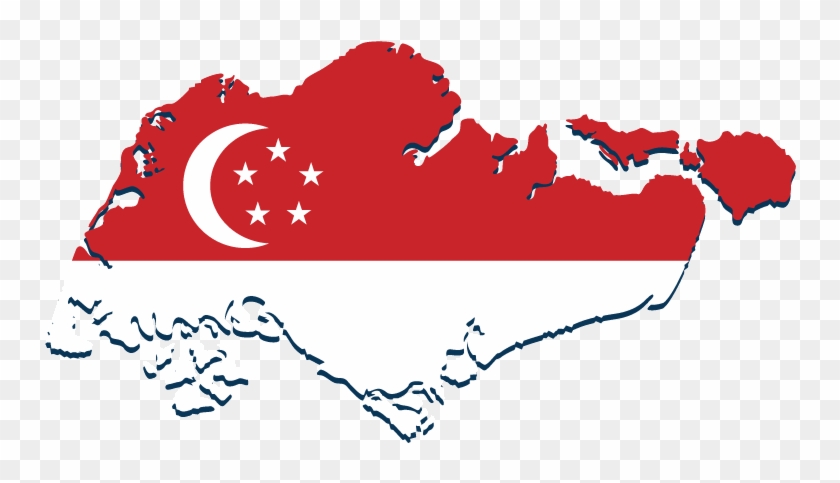 School Bus Icon Top View Flat Royalty Free Vector Image - Singapore Map With Flag #888763