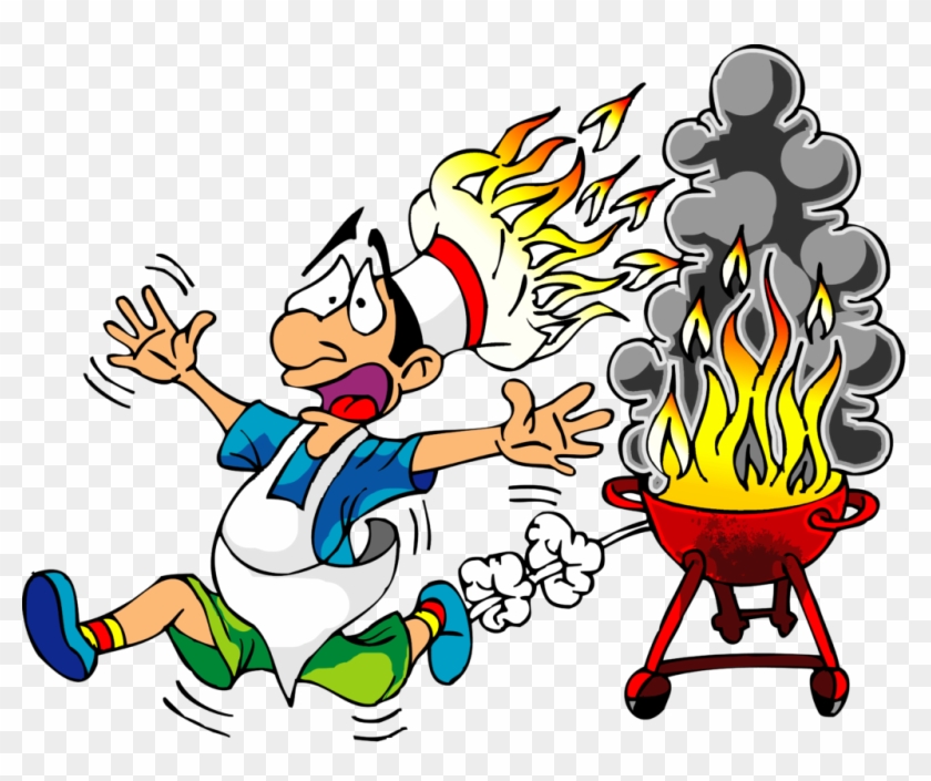 Bbq Clipart Free Butterfly - Barbecue Cartoon #888865
