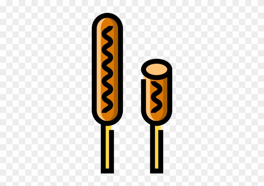 Corndog Free Icon - Corndog Free Icon #889514