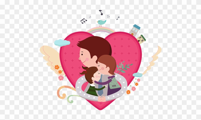Family Love Father Daughter Illustration - Portable Network Graphics #889749