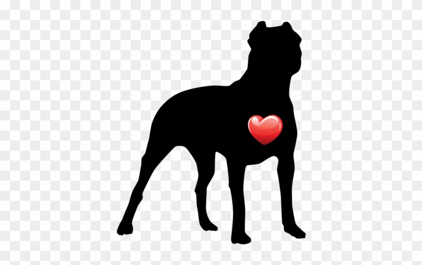 My Heart Pit Bull Nail Art Decals - Dog Catches Something #889764