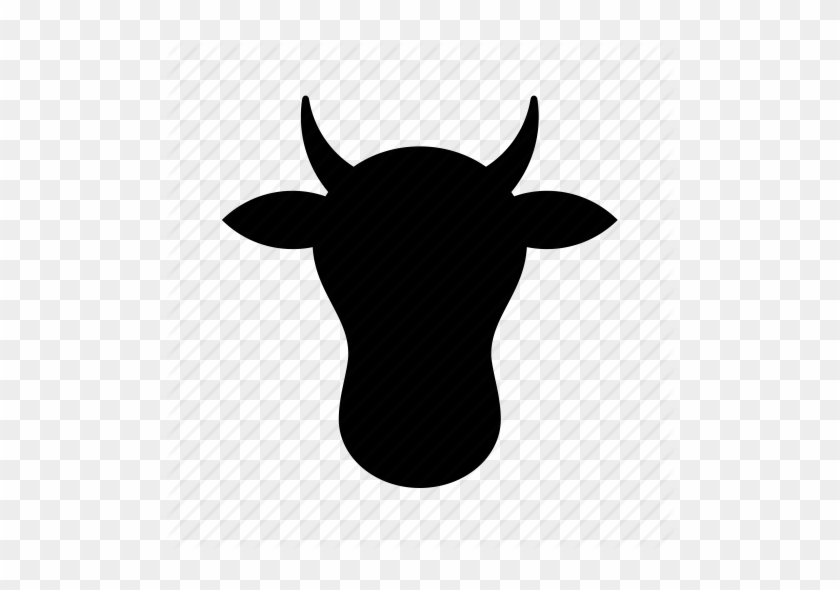 13 Quarter Horse Face Clipart Panda - Cow Face Silhouette #890128