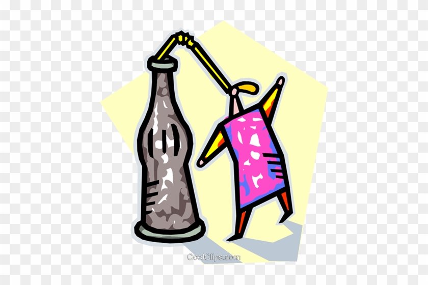 Drinking From Large Bottle Of Soda Royalty Free Vector - Drinking From Large Bottle Of Soda Royalty Free Vector #890345
