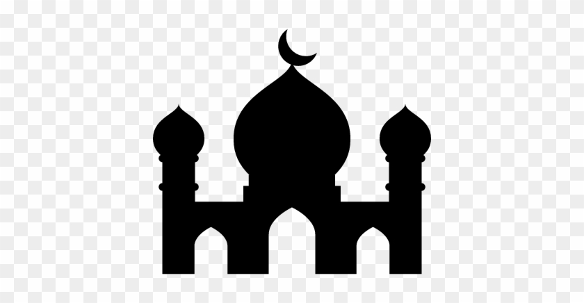 Gambar Ikon Masjid Hitam-putih - Mosque Icon Png #890515