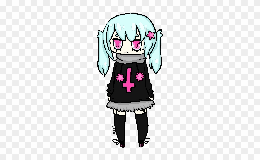 Pastel Goth Chibi~ By Animecookieart - Cartoon #890686