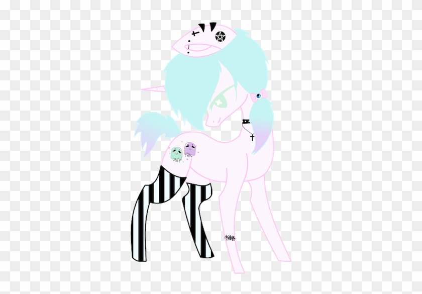 My New Pastel Goth Oc By Fadingvi0l3t - Pastel Goth Pony Арт #890764