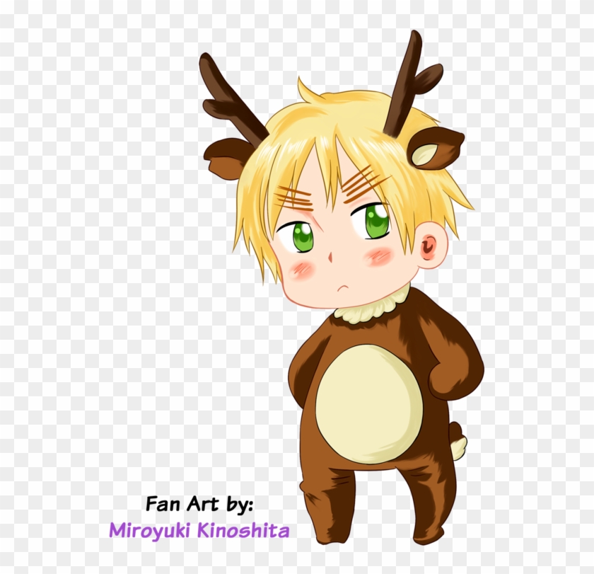 Reindeer England Chibi By Miroyuki Kinoshita On Deviantart - Cartoon #891012