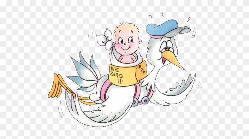 Naissance Bébé Clipart - Dessin Bébé Et Cigogne #893000