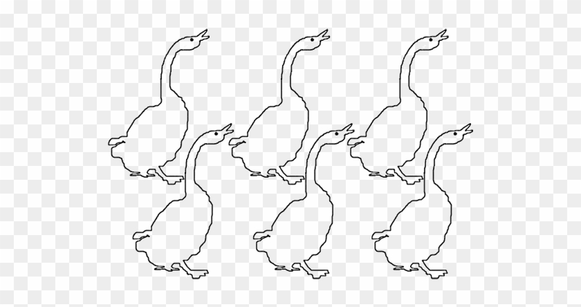 Six Geese A Laying - 6 Geese A Laying Coloring Page #893041