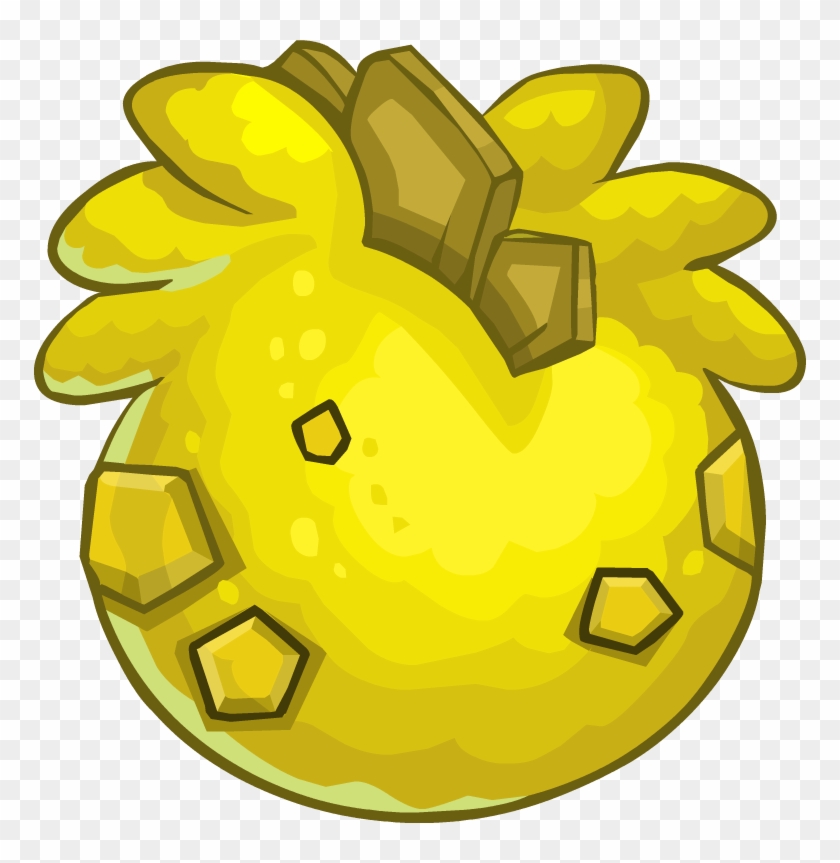 Yellow Stegosaurus Puffle Egg - Club Penguin Dino Puffle Egg #893530