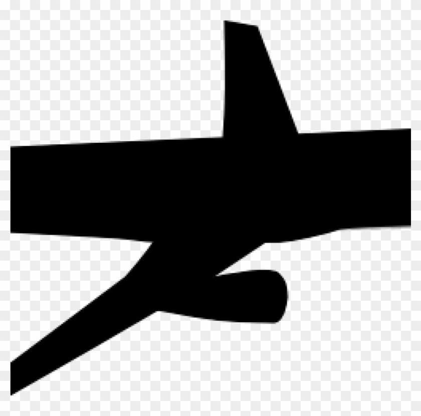 Airplane Clipart Black And White Airplane Clipart Black - Narrow-body Aircraft #893741
