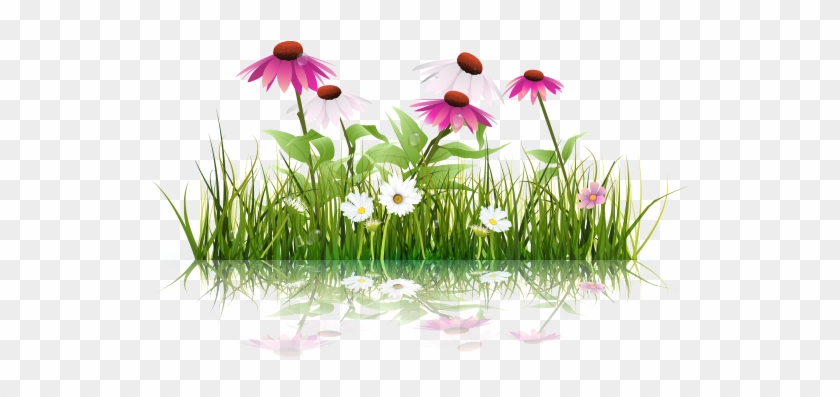 Wild Flowers Illustration - Green #894506