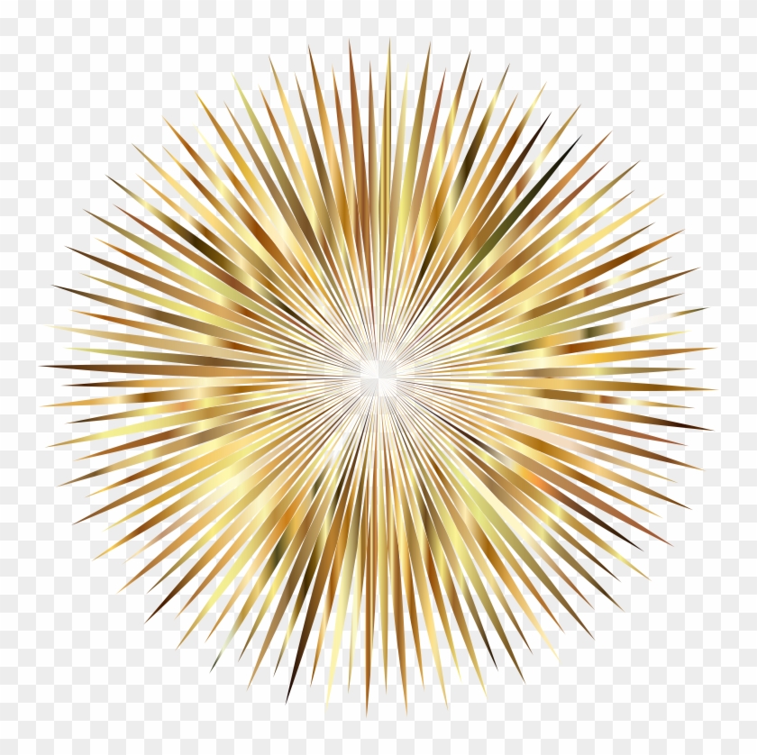 Gold Firework Png - Clear Background Fireworks Png #894709