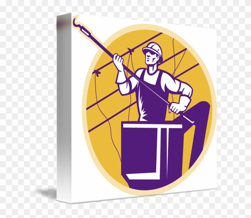 Lineworker Power Lineman With Hook Lineworker Power #895180