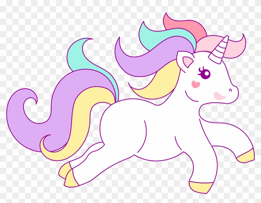 Free Hand Drawn Unicorn Clip Art - Free Hand Drawn Unicorn Clip Art #895296