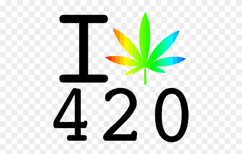 Rainbow Weed Leaf For Kids - Rainbow Leaf Gif #895428