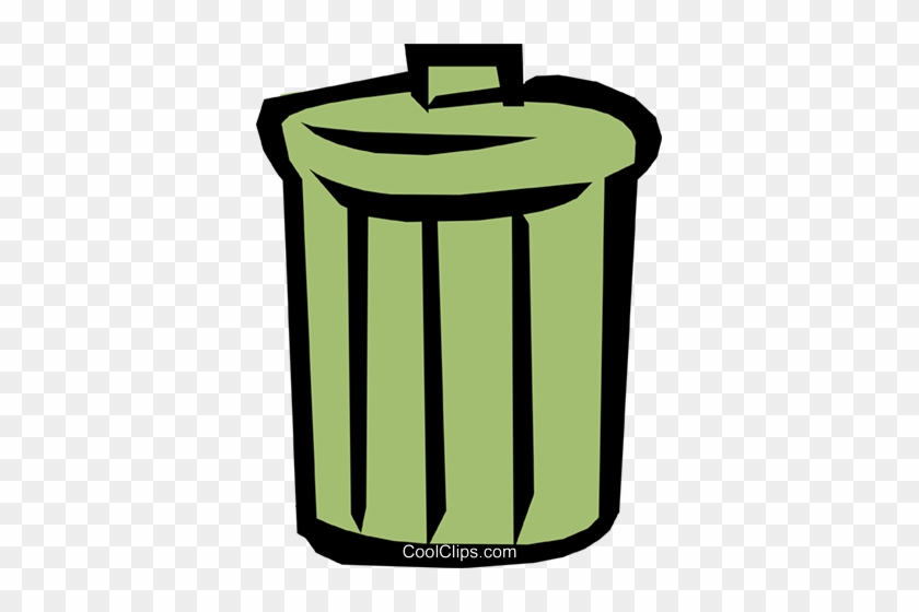 Garbage Can Royalty Free Vector Clip Art Illustration - Clip Art #895766