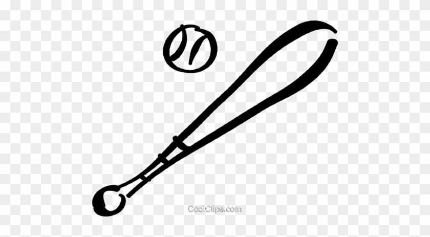 Baseball Bat And Ball Royalty Free Vector Clip Art - Baseball Bat And Ball #895876