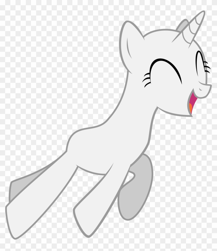 Happy Unicorn Jumping Base By Starshinecelestalis Happy - Mlp Base Unicorn Happy #895902
