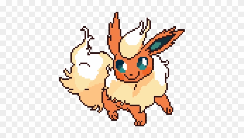 Flareon Pixel Art By Gabuchin - Tymblr Png Pixel #895927
