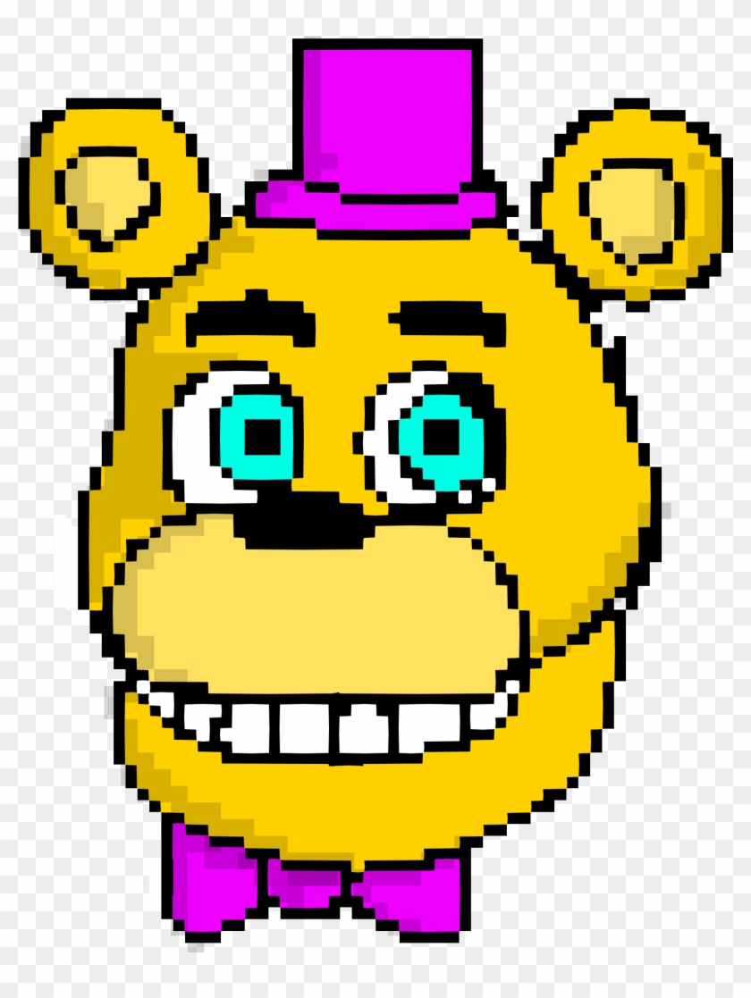 Artworkfredbear Pixel Art - Fnaf Fredbear Pixel Art #896003