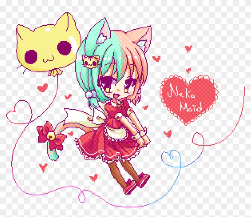 Neko Girl Pixel Art #896068