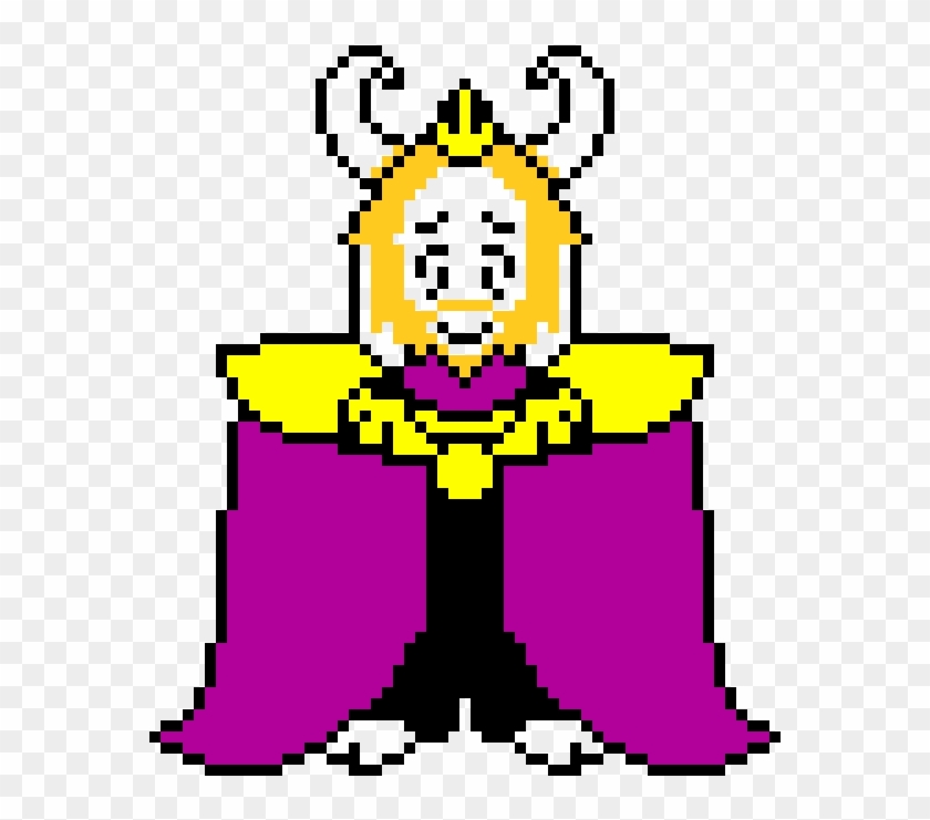 Asgore Undertale Pixel Art Template - Undertale Toriel And Asgore #896113