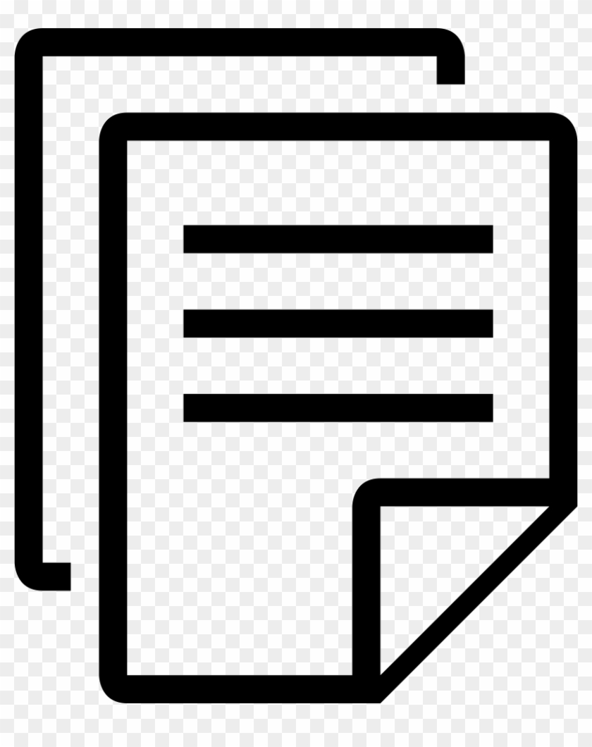 Copy All Documents Svg Png Icon Free Download - Documents Black And White Png #896221