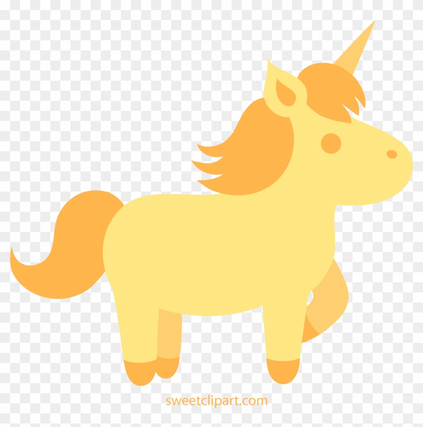 Golden Unicorn Clip Art Free - Clip Art Unicorn Golden #896763