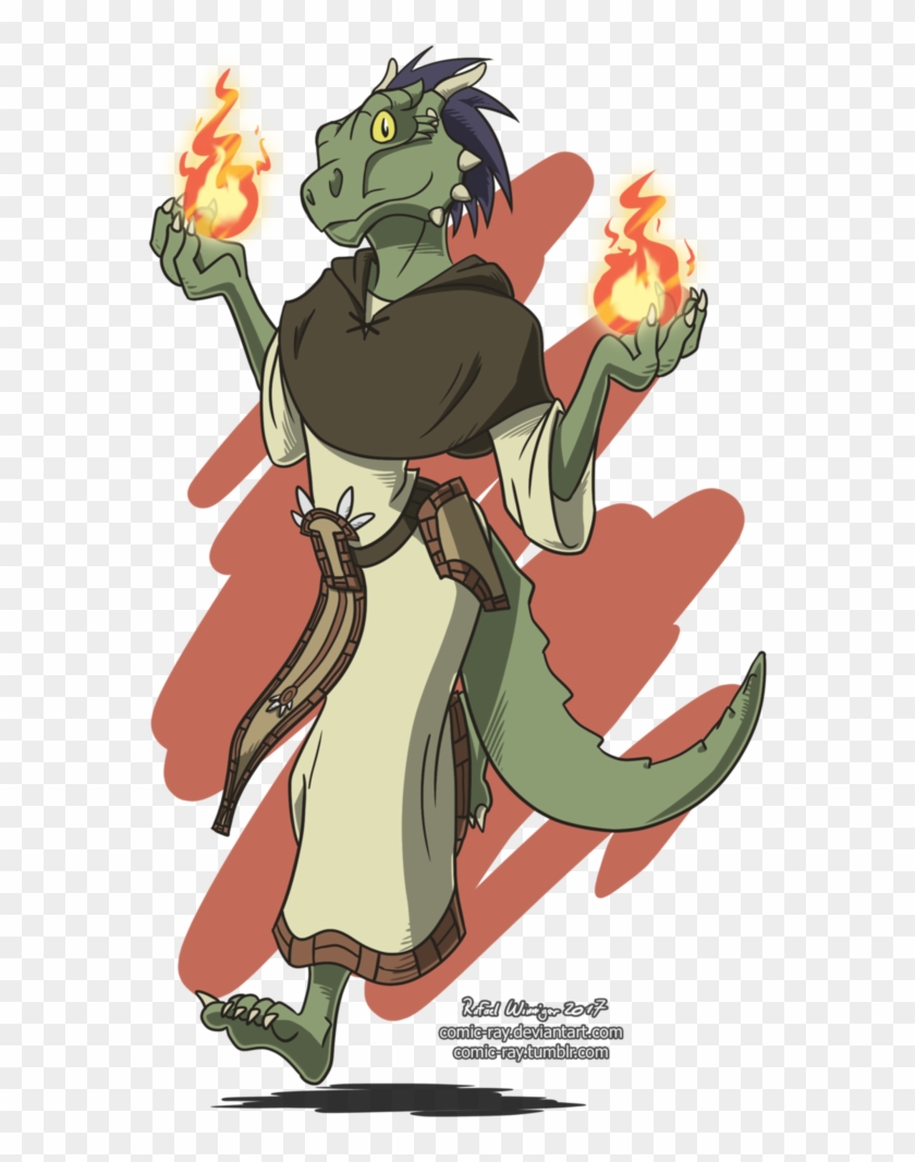 Cartoon Argonian By Comic-ray - Cosmic Ray #897202