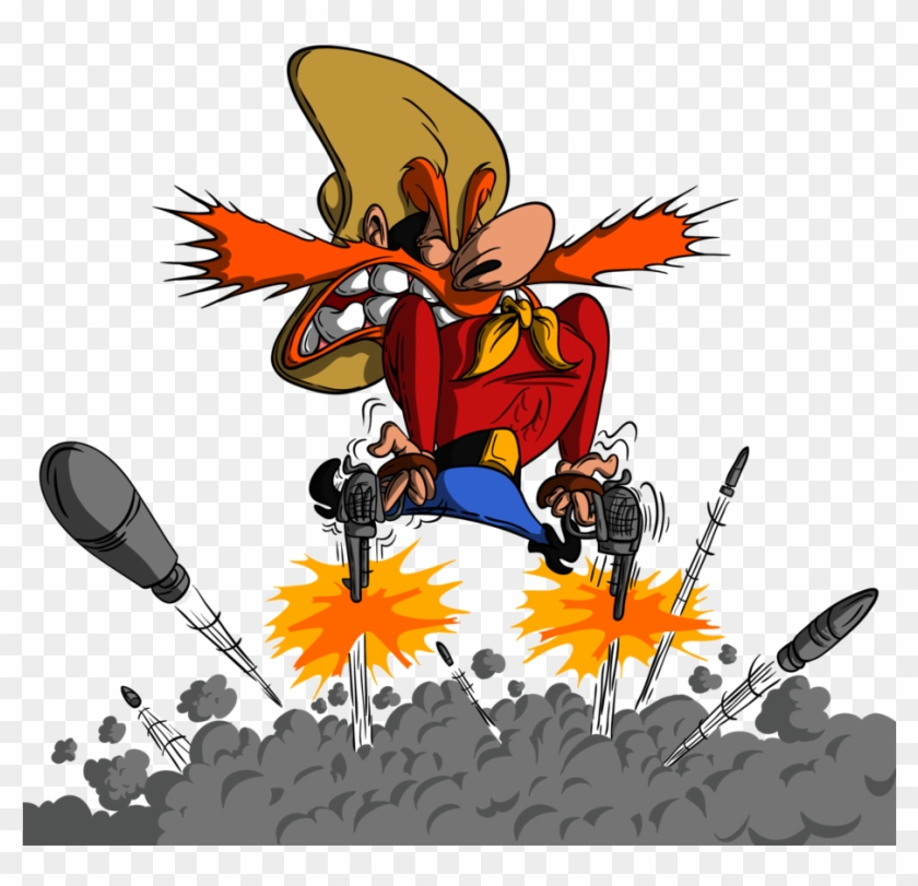 Yosemite Sam Clip Art Medium Size - Yosemite Sam Shooting Guns #897265