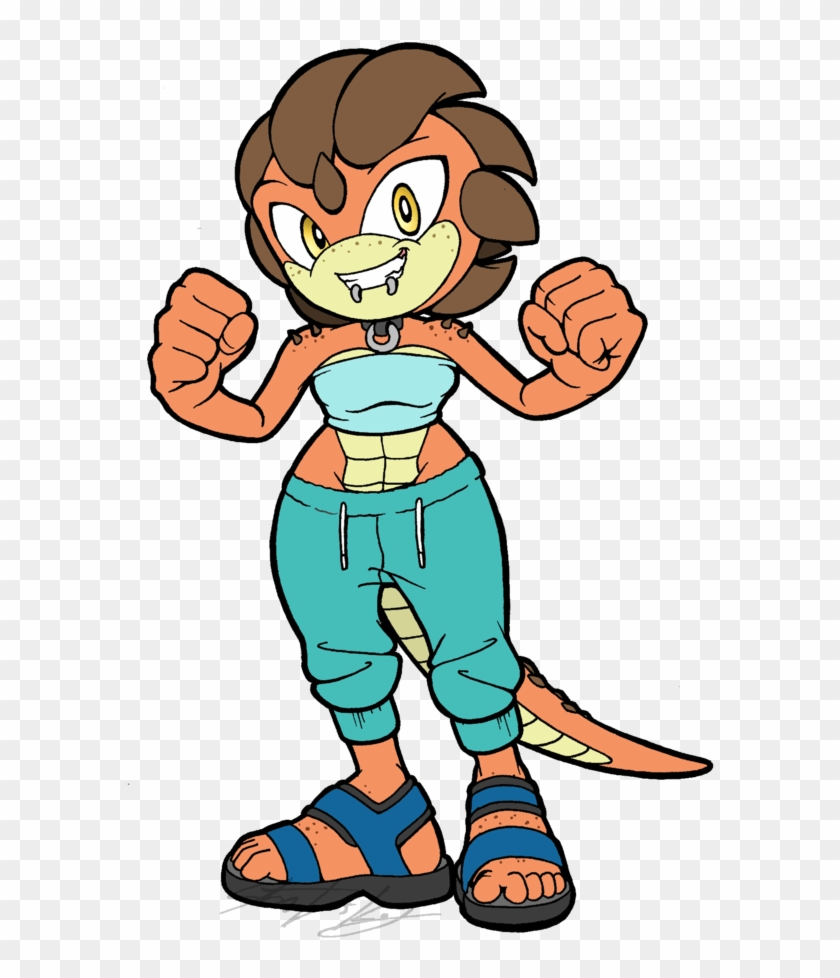 Tephra The Devil Lizard By Molochtdl - Lizard Characters In Sonic #897555