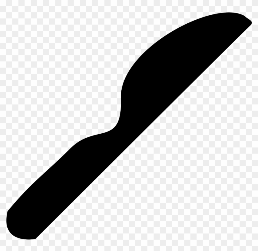 Knives Clipart Buter - Black And White Butterknife Clipart #897768