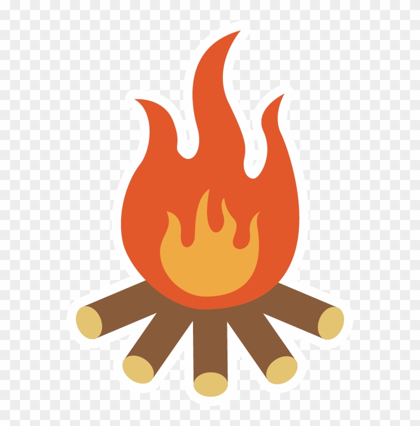 Campfire Camping Bonfire Illustration - Bonfire Illustration #898830