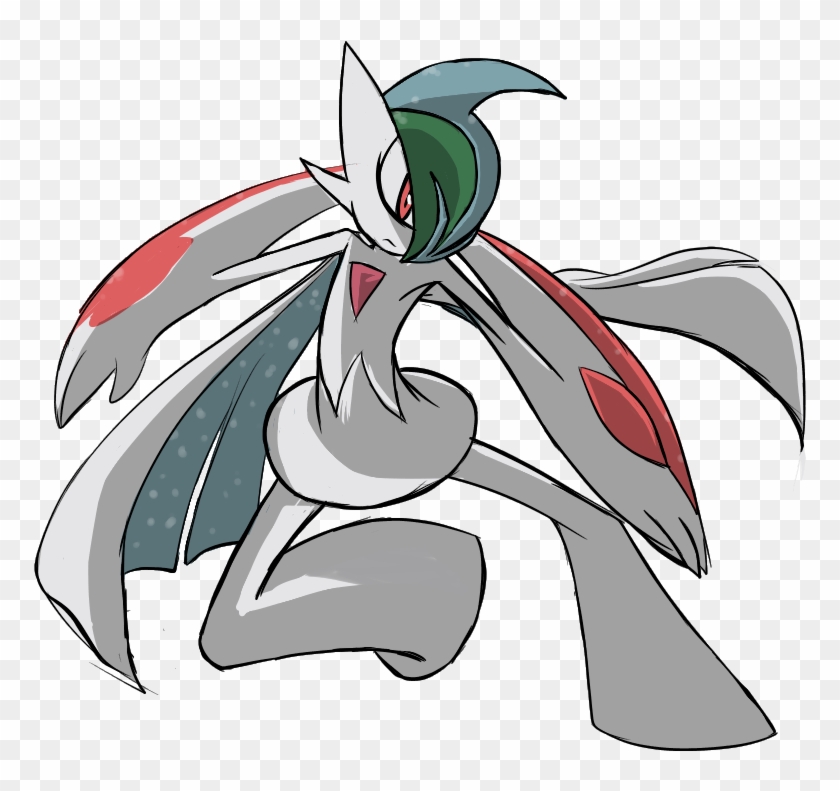 Fighting- Mega Gallade By Mastachaos - Cartoon #900031