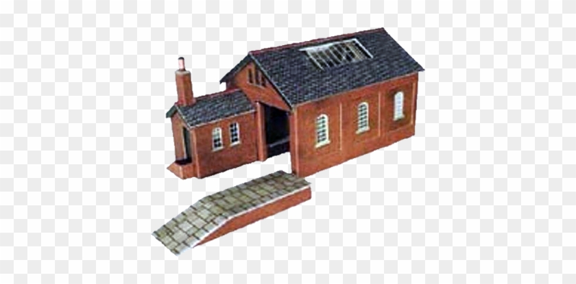 Image 233175 00 Huisjes - Metcalfe Pn112 N Gauge Red Brick Goods Shed - Card #900433
