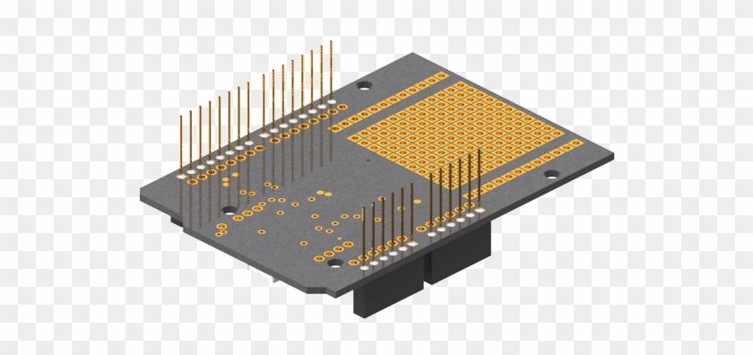 R353 Rfd21815 Shield For Arduino Bottom Iso - Rf Digital Corporation - Rfd21815 - Rf Modules Misc #900453