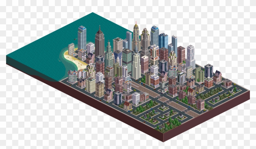 Tiny City Iso - Pixel Art City #900528