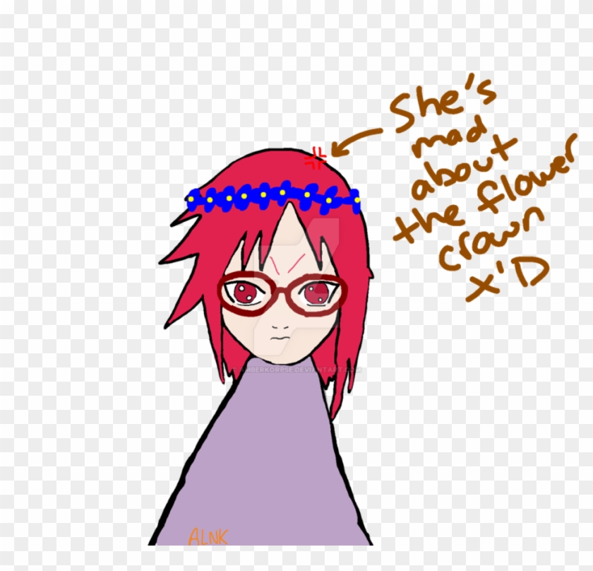 [[chibi]] Karin Uzumaki With Flower Crown By Amberkorpse - Cartoon #900856