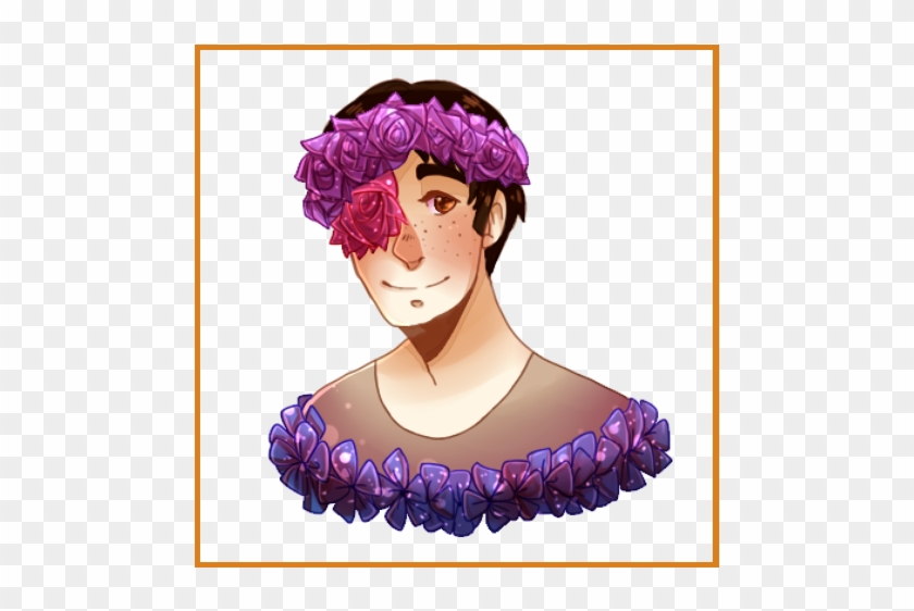 Flower Crown Marco By Ewikawa - Cartoon Purple Flower Crown Png #900997