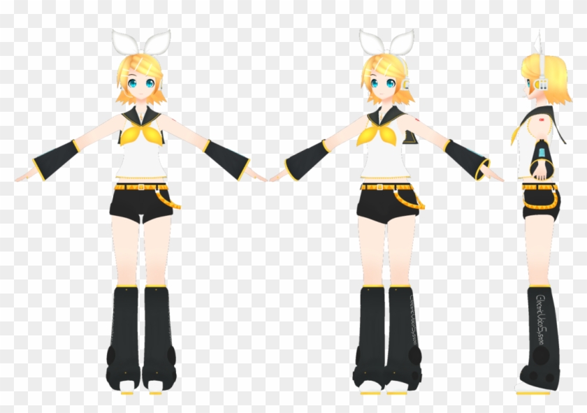Diva Project Default Rin Finished Mesh By Okpokpx2 - Cartoon #902202