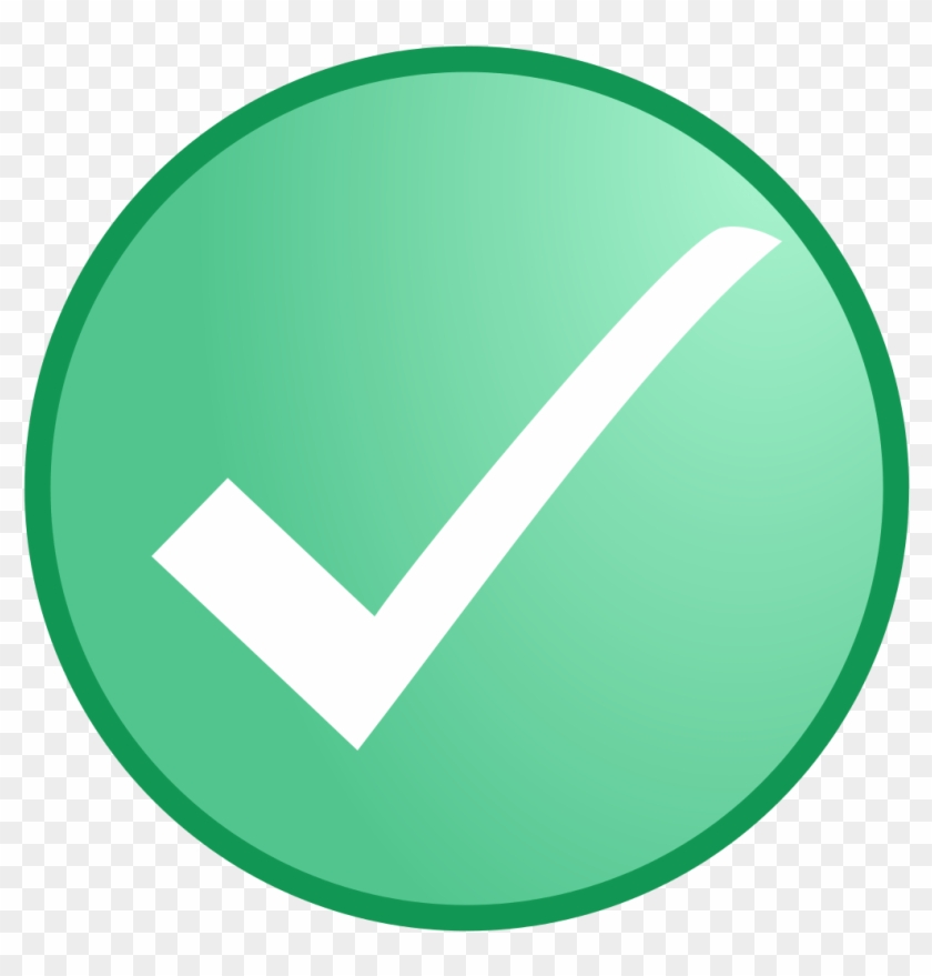 White Check In Light Green Circle Download In Png Format - White #903163