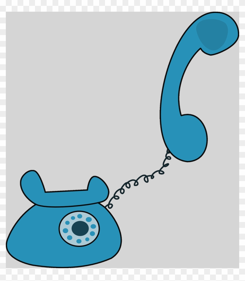 Free Cartoon Blue Telephone Clip Art Blue Telephone - สัญลักษณ์ โทรศัพท์ สี แดง #903236