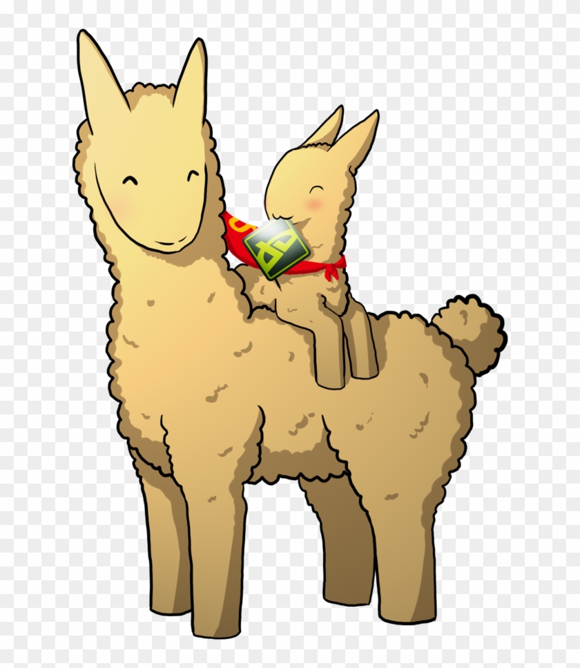 Llama Glomp X3 By A R T 3 M I S On Deviantart - Llama Png Cute #903328