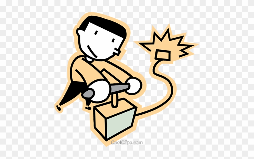 Man Detonating Dynamite Royalty Free Vector Clip Art - Man Detonating Dynamite Royalty Free Vector Clip Art #903721
